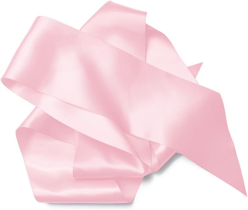 Blank Satin Sash, Plain Sash, Party Decorations, Make Your Own Sash, 2 Pack (Pink)
