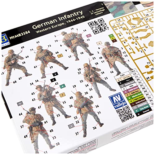 Master Box Models 1/35 German Infantry Western Europe 1944-45 miniatura 3