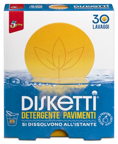 SUPERFIVE, Disketti Floreale, Detergente Pavimenti in Dischi Solubili (30 x 1 pack, Fruttato)