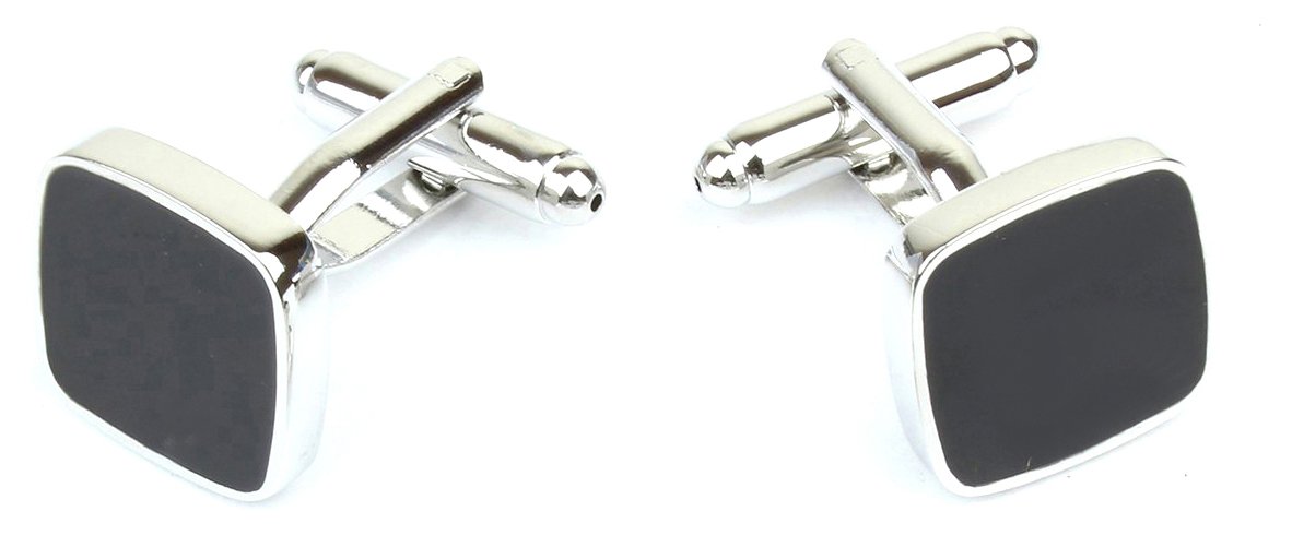 Onyx Stone Studded Cufflinks for Men-image-34