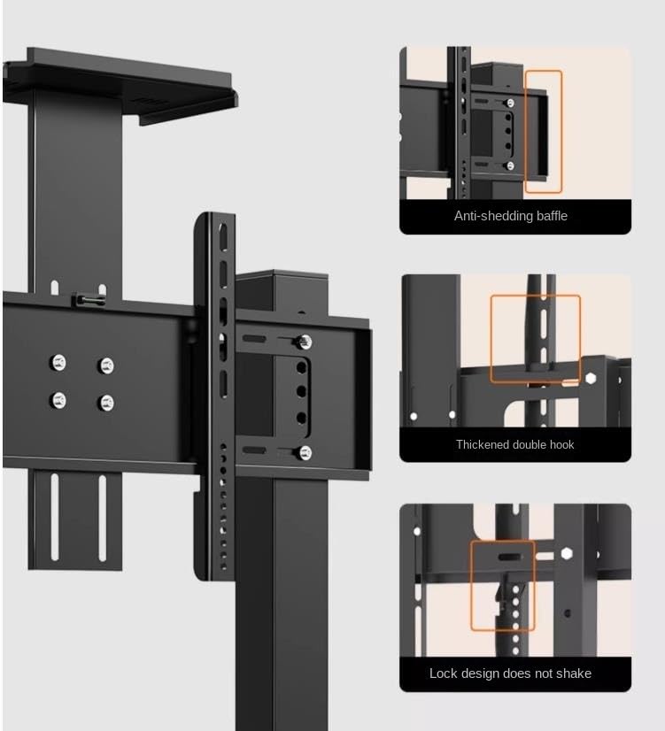 Soporte Universal para TV Ajustable con Ruedas para 32" a 80" miniatura 3