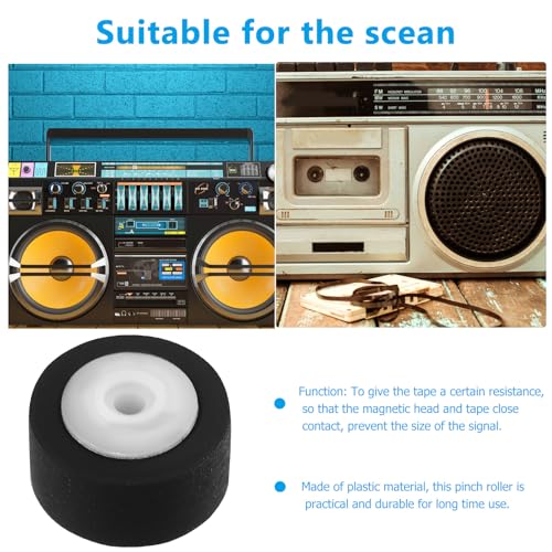 VALICLUD Rodillos de Presión para Grabadora de Cinta, 6 Piezas, Rodamiento Plástico de 13 Mm, Accesorios para Reparación y Mantenimiento de Máquinas de Vídeo y Audio Portátil - imagen 8