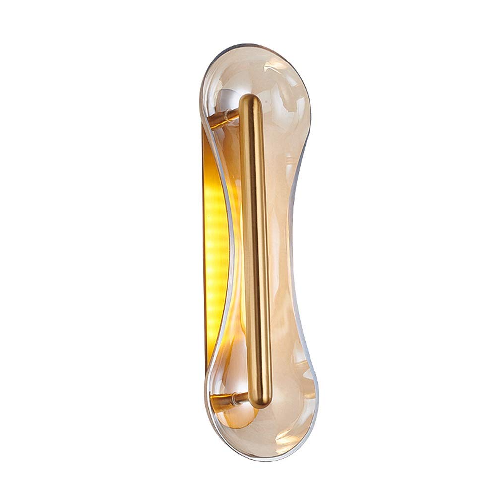 HPTHLY Wall Mounted Light Led Wall Lamp Wall Sconce, Wall Lantern Wall Lantern Wall Mounted Glass Lantern Brass Room Art Decor Fixtures Lighting Luminaire F