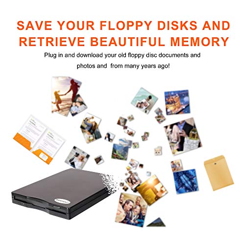 Raayoo Usb Floppy Disk Reader Drive, 3.5” External Portable 1.44 Mb Fdd Diskette Drive For Windows 7/8/2000/Xp/Vista Pc Laptop Desktop Notebook Computer Plug And Play No Extra Drivers– Black #TOP7