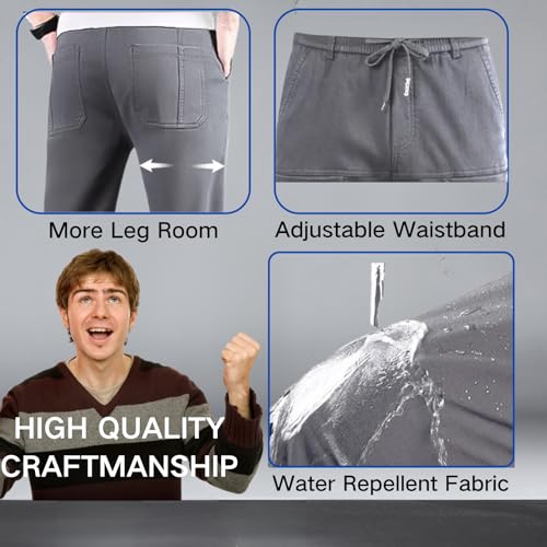 Mencomfy Cargo Pants Multipants - High Stretch Multi Pocket Durable Cargo Pants Comfort Fit Waterproof Cargos Pant4