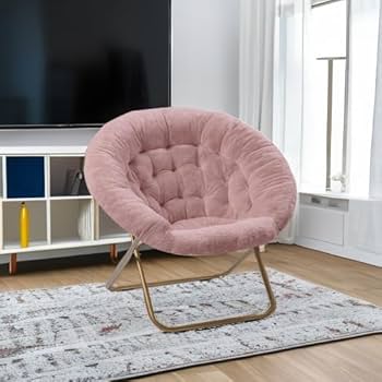 Amazon.com: Milliard Saucer Chair For Adults, Teens & Kids, Pink
