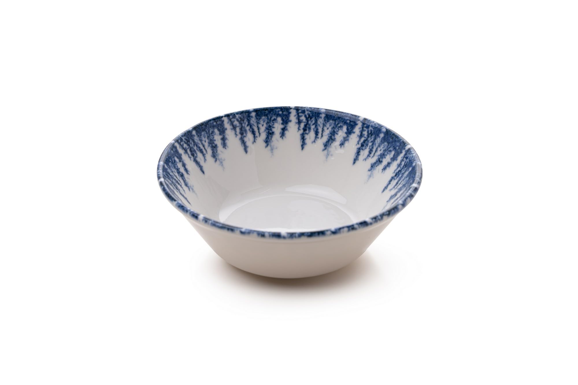 Service à Dîner Porcelaine 24 Pièces Blanc Et Bleu – Assiettes, Bols, Plat De Service - 2