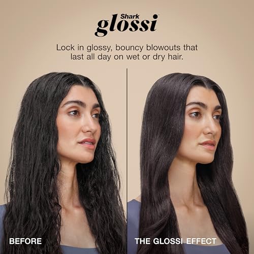 Shark Glossi 2-in-1 Hot Tool and Air Glosser | Ultra-Fast, Ultra-Glossy Blowouts at-Home | Heat-Controlled Ceramic, Curly, Coily, and Color Friendly | Lychee | HT302PK - Image 8