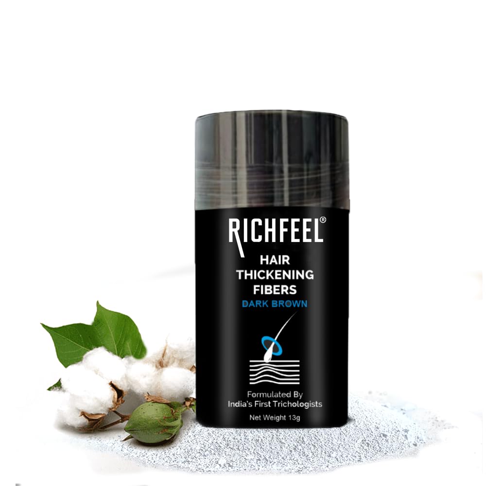 Richfeel Hair Thickening Fibers (Brown 13gm) | Hair Fiber For Thin & Fine Hair | Hair Thick Fiber For Men & Women (Pack of 1)-image-42