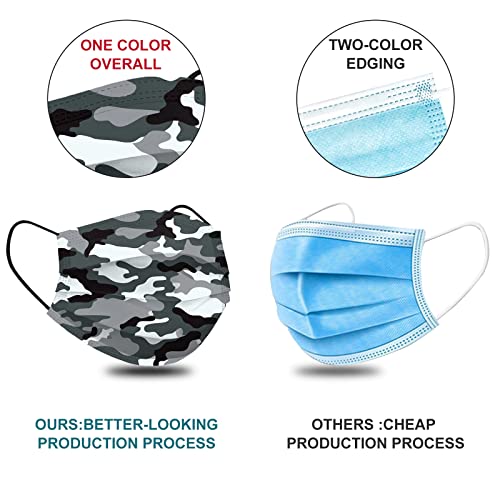 Bw Best Way UDAM005AC9 3 Ply 100 Pack Disposable Mixed Color Face Masks, Premium Hypoallergenic Non-Woven Melt Blown Cloth With Sms Layer, Breathable, Comfortable Mask For Men Women Adults thumb #2
