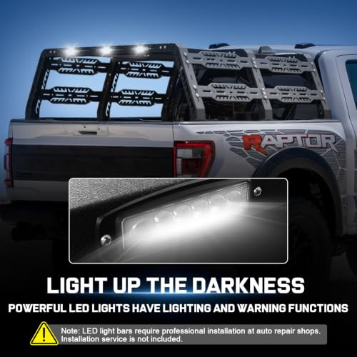Image of 22.5 inch High Overland Truck Bed Rack for Full-Size Trucks