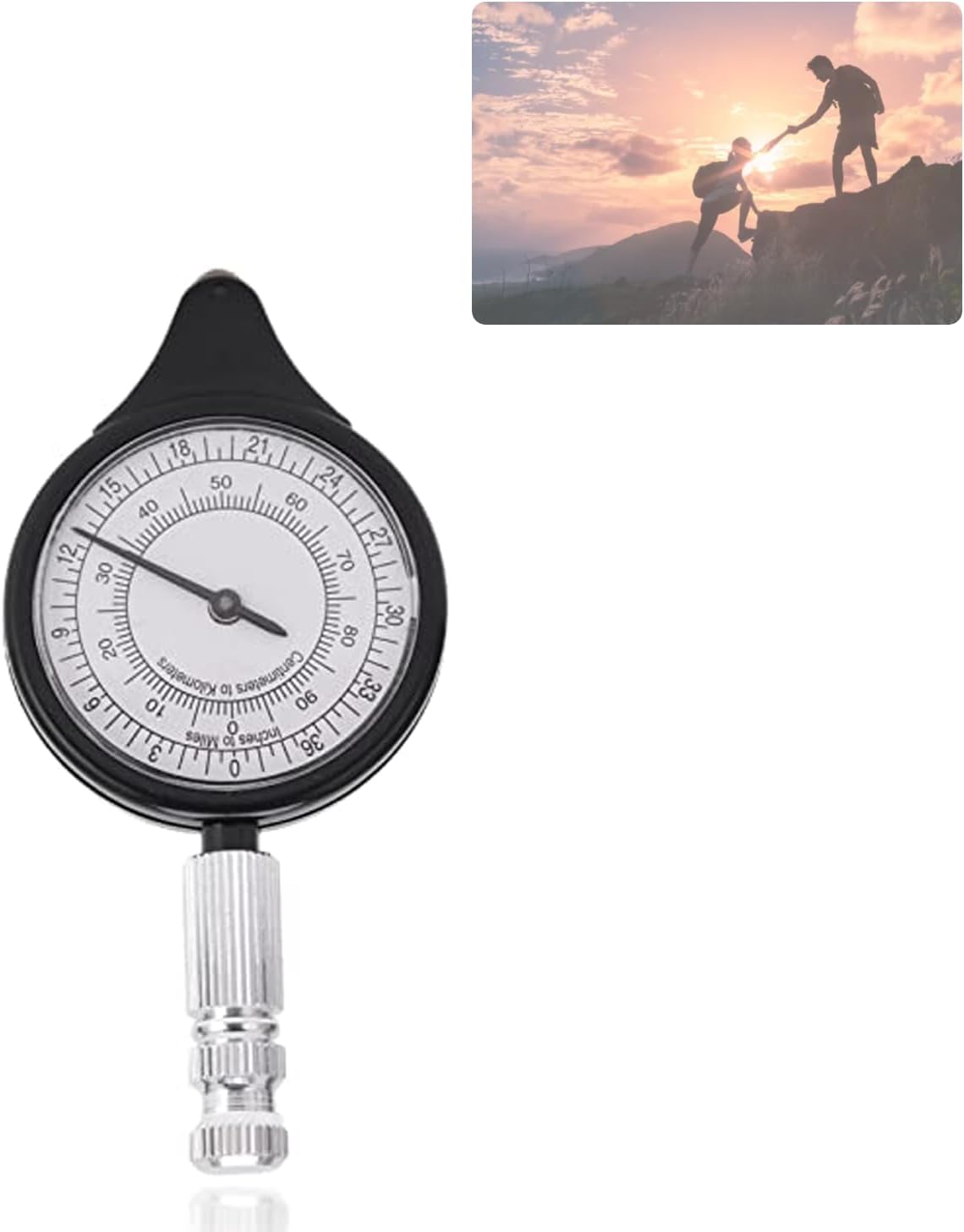 Compass Curvimeter, Multifunction Point To the Exact Scale Map Rangefinder for Easy Gripping Compass Curvimeter, Multifunction Point To the Exact Scale Map Rangefinder for Easy Gripping