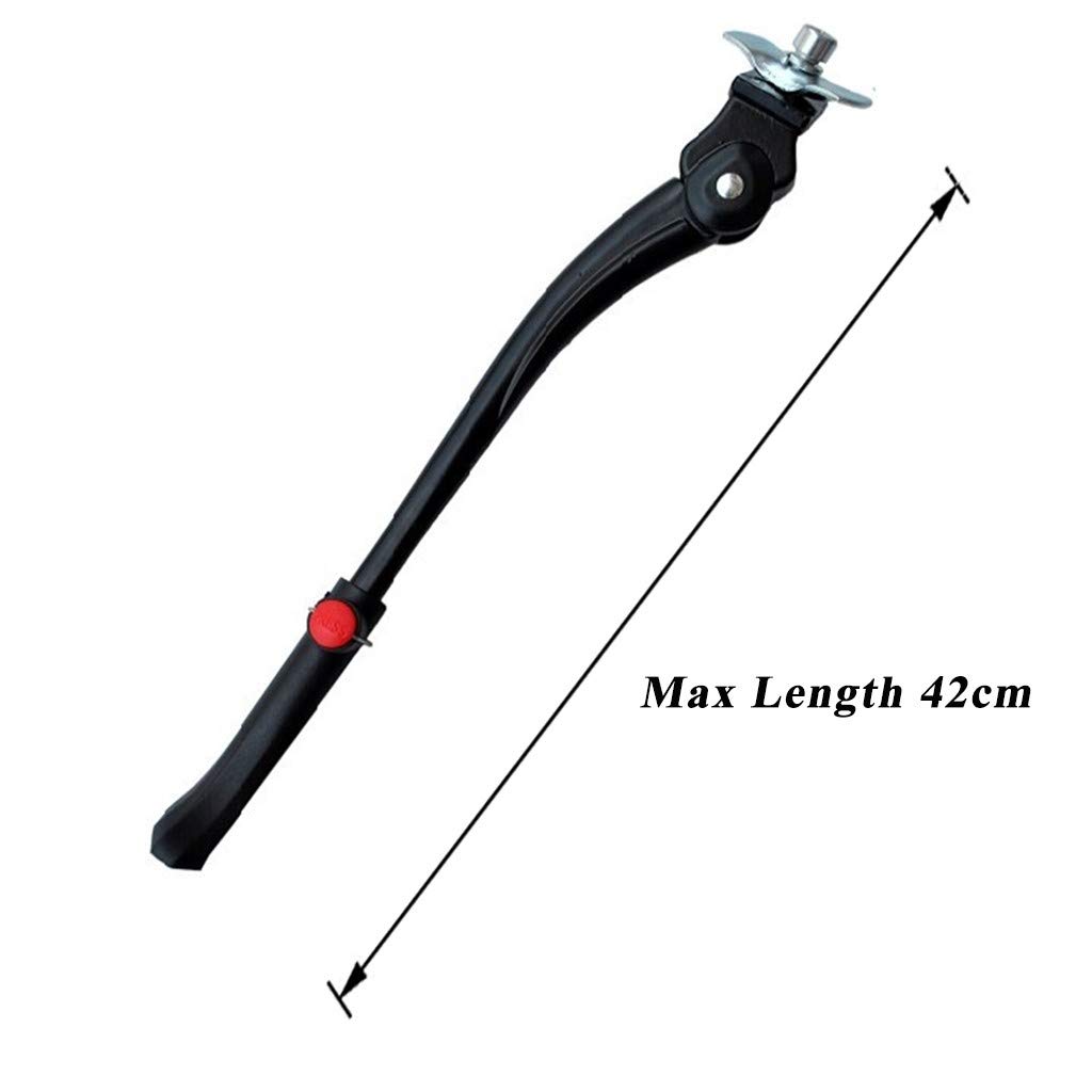 Béquille Latérale Réglable Dcolor Pour Vélo - Support Side Kick - VTT/Route - Noir