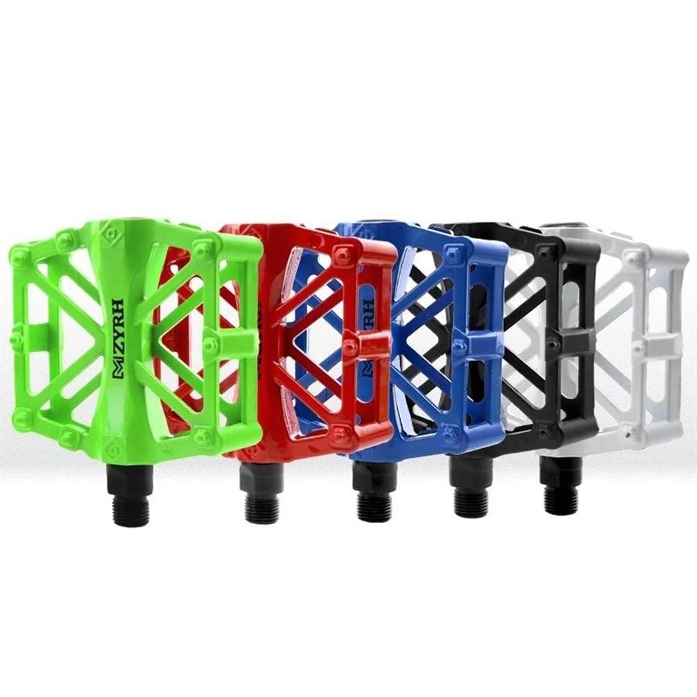 Pedali MTB Cuscinetti a Tenuta Ultraleggeri Bicycle Pedals Lega in Alluminio Road BMX MTB Piattaforma Piatta Piattaforma Accessori for Biciclette Piatta Pedali Flat MTB(Green)