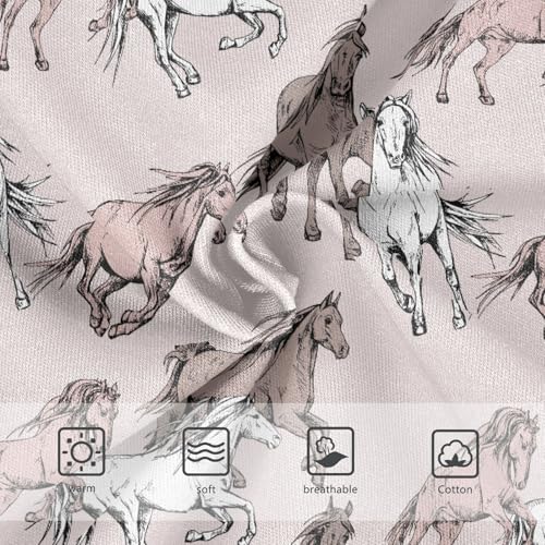 Little Girls Horses Underwear Soft Cotton Kids Panties in Sizes 2/3t, 4t, 5t, 6 and 83