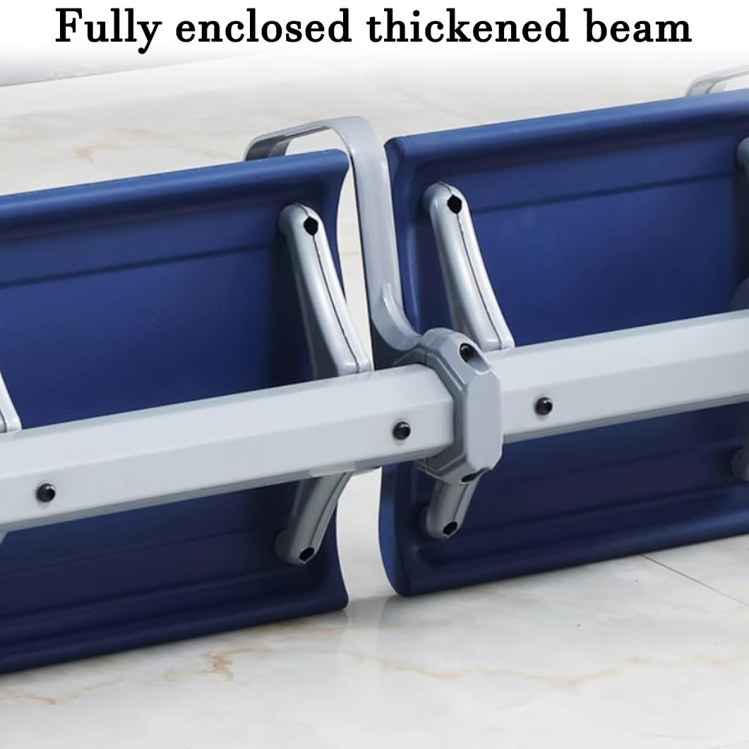 Sillas de Sala de Espera de 2 plazas, Banco de Sala de Espera de Cuero sintético, Silla de Oficina sin Brazos, Banco de recepción de Acero para Aeropuerto, para clínica, Hospital, peluquería