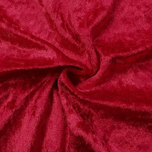 Velvet fabric red