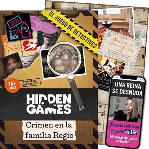Hidden Games - Crimen en la Familia Regio - Juego de Crimen Realista, Detectives emocionante, Tipo Escape Room - FSK 16
