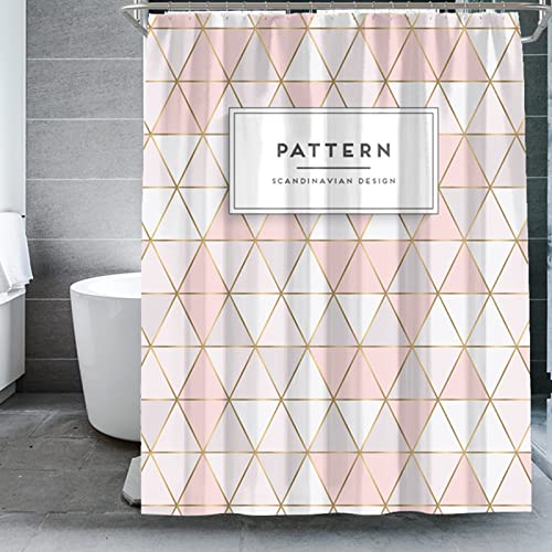 Rideau de douche polyester KnSam motif géométrique haute qualité