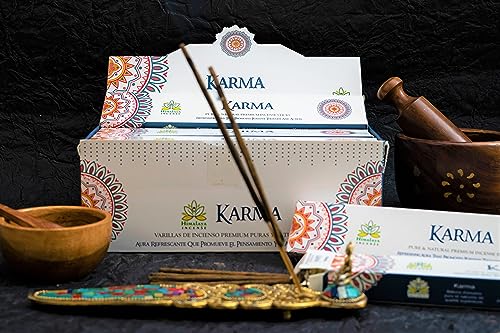 Image of Himalaya Premium Incense Sticks for Everyday Use | Aroma Fragrance Sticks|Pooja Room Items for Home & Prayers | Freshness Positive Energy (Karma) (Pack of 12, Each of 15 GM)