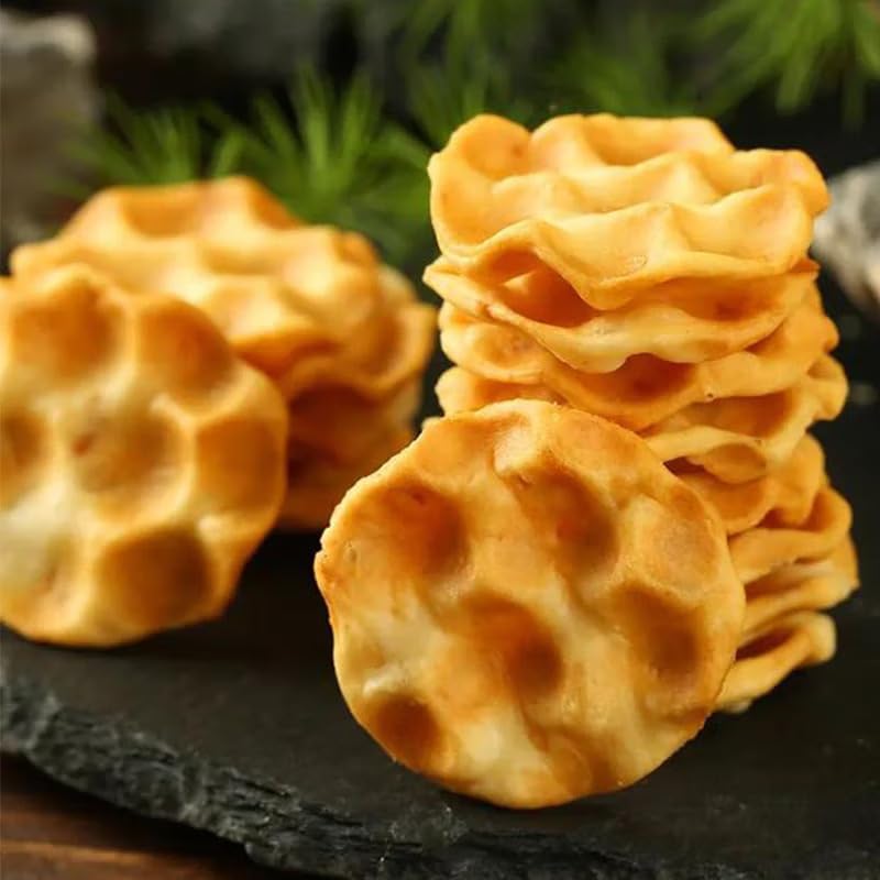 红谷林 石头饼 混合口味 石子馍 饼干 糕点 点心 零食 Snack Chinese food 5袋装/490g（新老包装随机发货/New and old packages are shipped randomly）