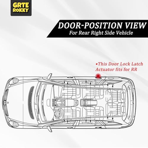 Image of Rear Right Door Lock Actuator Compatible for 2006-2013 Mercedes Benz W251 R350 GL450 ML350 Rear Passenger Side Door Latch Replacement Without Child Safety Lock Replaces A1697302435