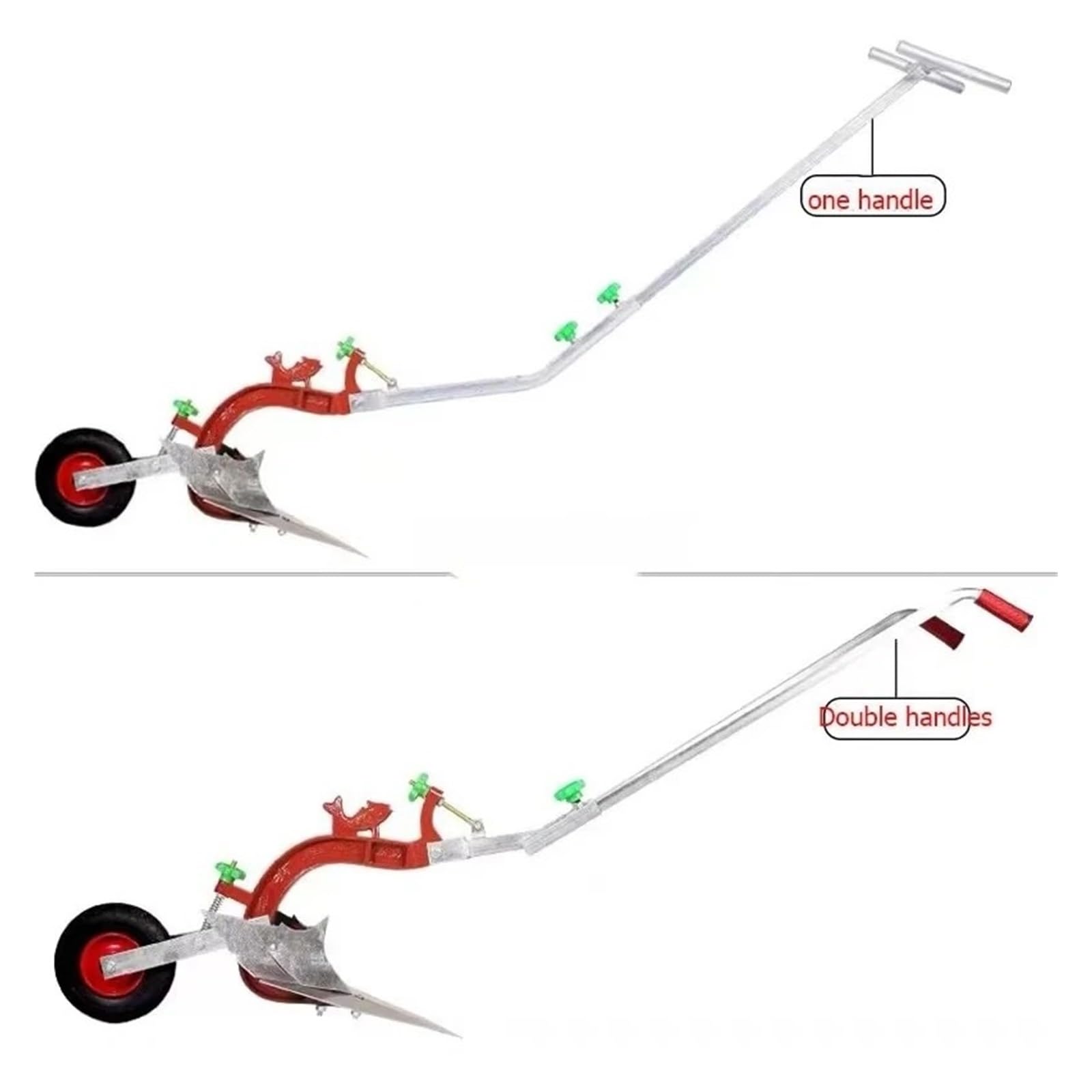 Ręczny Rumpel Pług Mini Narzędzie Do Spulchniania Gleby Ogrodu Działka Warzywna Rodzinne Gospodarstwo Rolne Uprawa Pielenie Sadzenie PotężNe Zadanie(Counterweight frame)