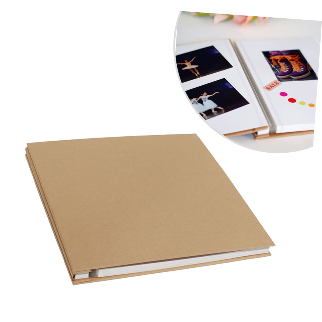 Álbum de Fotos DIY Autoadhesivo de 20 Hojas en Papel Kraft