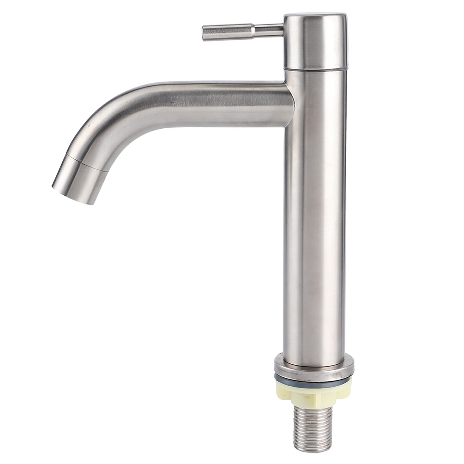 G1 2 Single Cold Faucet Stainless Steel Brushed Nickel Kitchen Sink Faucet One Hole Deck Mount Lavatory Faucet