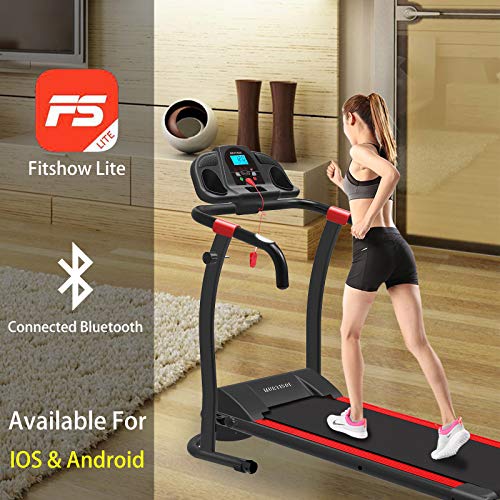 Murtisol Bluetooth T08E6 Folding Treadmill Electric Walking Running Exercise Fitness Machine Easy Control Home Gym,Easy Assembly