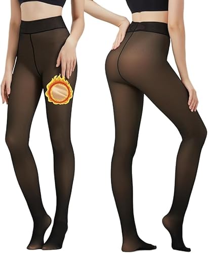 Meia Calca Termica De Frio Feminina Para Inverno Translúcida Forrada Lã Meia Calça Feminino Peluciad