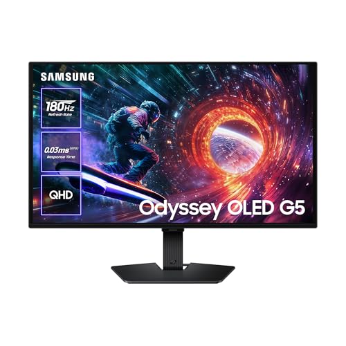Samsung Monitor Gaming Odyssey OLED G5 G50SF 27" con 180Hz y FreeSync