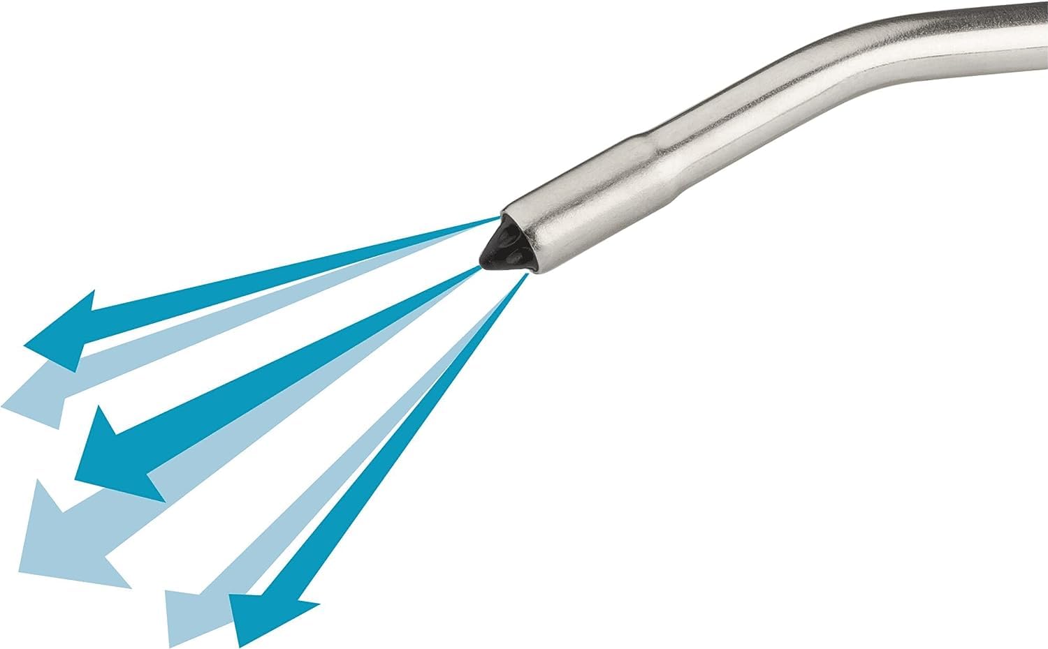 HAZET Ausblaspistole 9040P-3 I 100 mm lange, gebogene Düse, 6 bar Betriebsdruck, ergonomischer Griff I schnelles Entfernen von Spänen oder anderen Fremdkörpern I geräuscharm