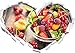 KAIASH 3D Stickers Muraux Salade de Fruits Frais dans Un Bol en Forme de cœur au Look 3D Sticker Mural ou Porte Sticker Mural Sticker Mural Décoration Murale 62x43cm