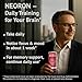 NEORON - Brain Defender, Focus & Memory Support, Sugar‐Free Nootropic Drink, Vegan (Pack of 12, Ginger Kick, Orange & Grapefruit)
