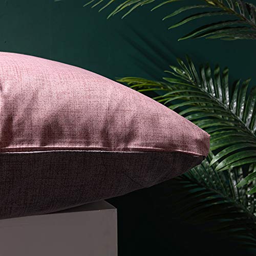 Boqingzhu 2er Pack Kissenbezug 40x80cm Uni Altrosa Rosa Grau Anthrazit Hochwertig Wende Kopfkissenbezug 100% Microfaser - Image 5
