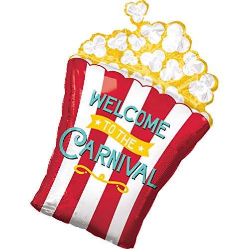 Anagram 29" Carnival Popcorn Foil Mylar Balloon