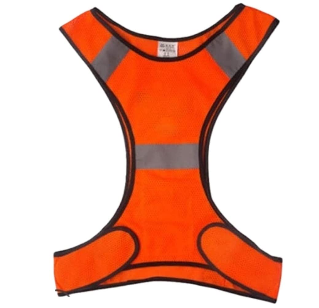 IRYZE Reflektorweste Warnweste Reflektierender Anzug for Nachtlauf, reflektierende Sicherheitsweste mit einstellbarem Riemen ultra-dünn Sicherheitsweste Warnschutzweste