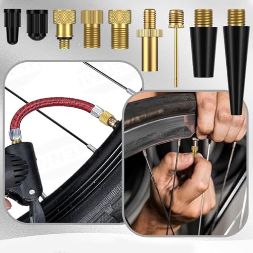 Image of STHIRA Presta Valve Adapter Kit, 21 Pcs Air Pump Connector with Needle