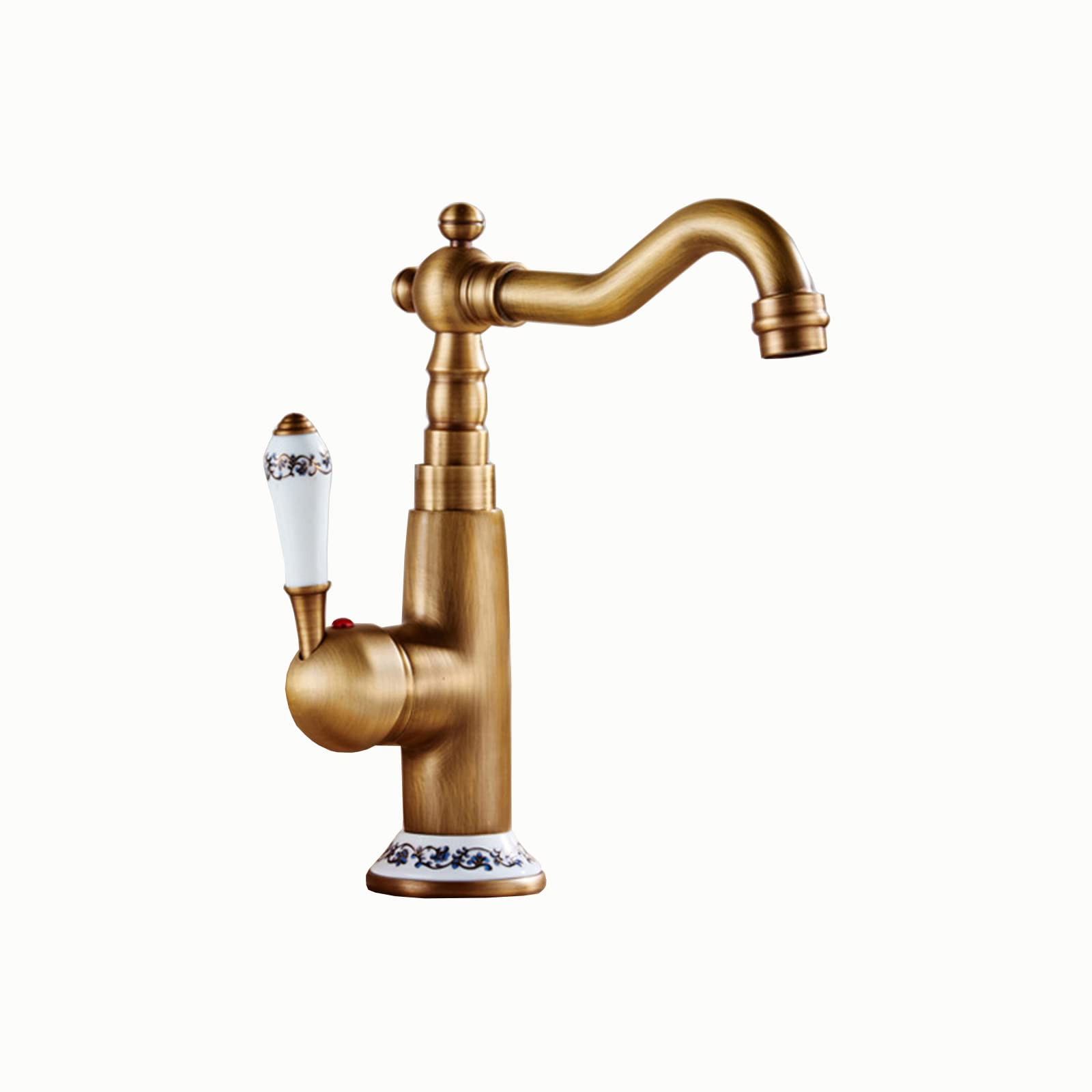 Robinet de cuisine rétro en laiton pour évier et lavabo vintage