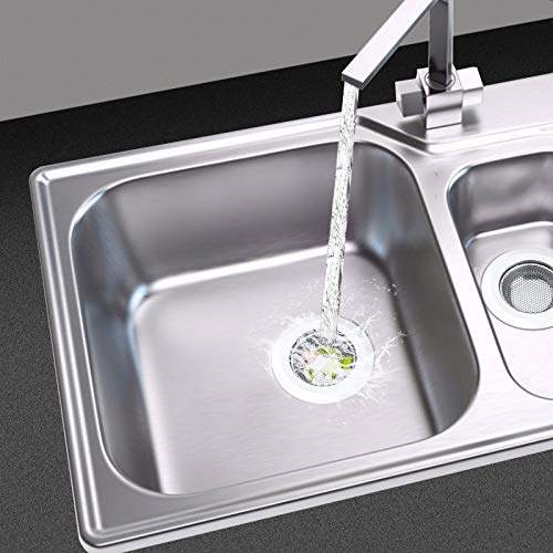 image for SOSUO 2 Pcs Kitchen Sink Strainer, Stainless Steel Drain Cover, Large 