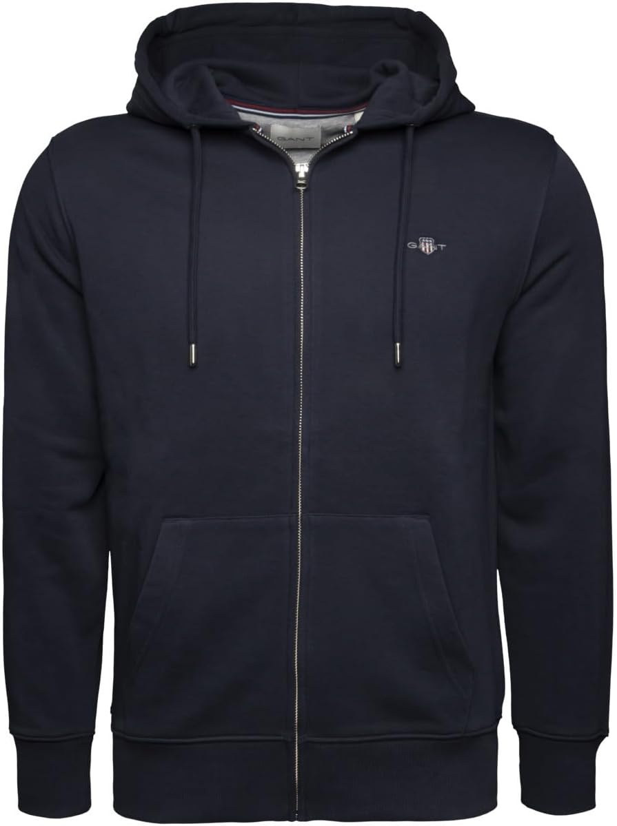 (-35%) Gant Herren Reg Shield Full Zip Hoodie Kapuzenpullover, Evening Blue, L EU