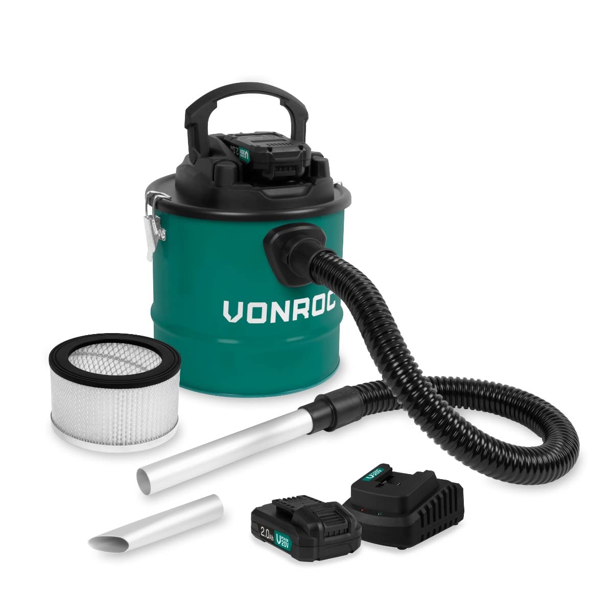 vonroc aspirateur cendres 20v