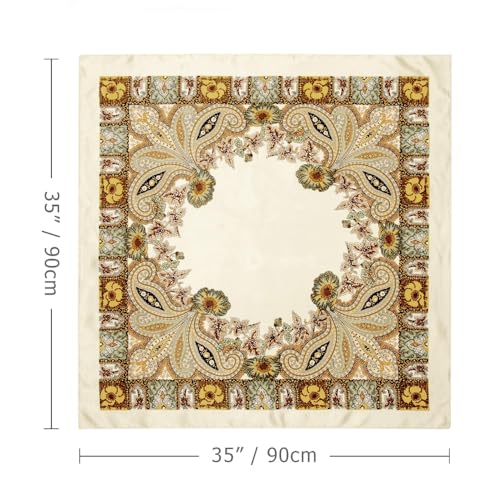 Large Square Head Scarf, Soft Fabric, for Adults, Versatile for Daily Wear, Fashion Accessory & Outfit Styling3