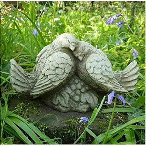 Vintage Finish Love Doves Garden Statue Cover