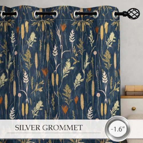 Image of STITCHNEST 'Whispering Gardens Series' Premium Heavy Polyester 100% Blackout Curtains 7 Feet Long Set of 1 | Door Curtain 7 Feet x 4 Feet | Perfect for Home Decor