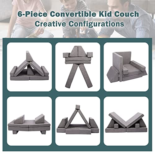 Betterhood Play Couch Sofa For Kids Imaginative Furniture Play Set For Creative Kids,Toddler To Teen Bedroom Furniture,Girls And Boys Playroom Sofa Medium #TOP3