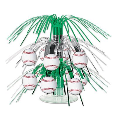 Baseball Mini Cascade Centerpiece, Pack of 12