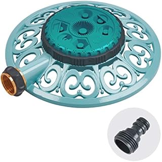 Sprout 65101-AMZ Melnor Metal 8-Pattern Sprinkler and QuickConnect Product Adapter Amazon Bundle, Gooseberry Green