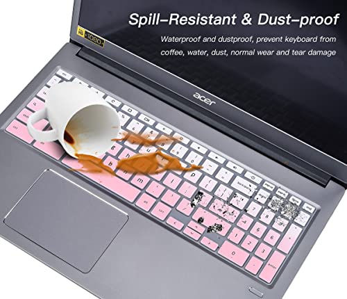 Protector de teclado para Acer Chromebook 15.6" Gradual Pink miniatura 6